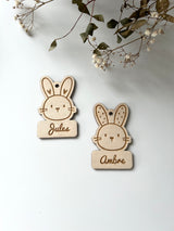 Étiquette lapin Pâques