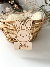 Étiquette lapin Pâques