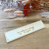 Règle en bois maîtresse