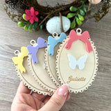 Oeuf dentelle coloré