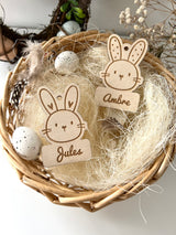 Étiquette lapin Pâques