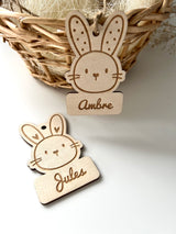 Étiquette lapin Pâques