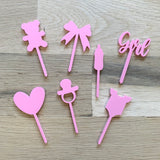 Lot pics à gateau « Boy or Girl »