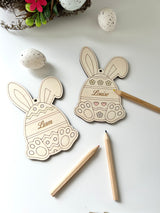 Lapin de pâques à colorier