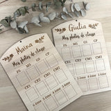 Pancarte "mes photos de classe" feuilles