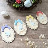 Oeuf dentelle coloré