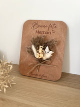 Pancarte fleurs séchées