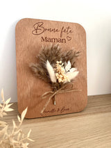 Pancarte fleurs séchées