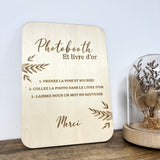 Pancarte photobooth + livre d'or