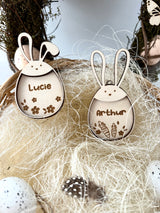 Suspension Lapin oeuf de Pâques