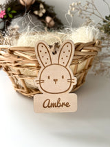 Étiquette lapin Pâques
