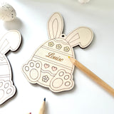 Lapin de pâques à colorier