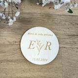 Magnet remerciement fleur