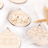 Kit boules de Noël à colorier