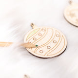 Kit boules de Noël à colorier