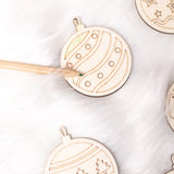 Kit boules de Noël à colorier