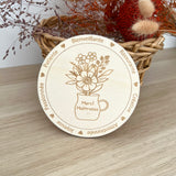 Décoration en bois "Merci Maîtresse"