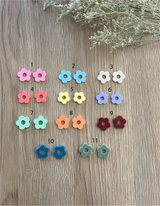 Boucles d’oreilles Fleurs interchangeables