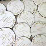 Faire part naissance "eucalyptus"