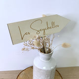 Nom de table "flèche"