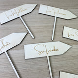 Nom de table "flèche"