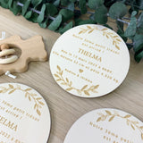 Faire part naissance "eucalyptus"