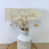 Nom de table "flèche"