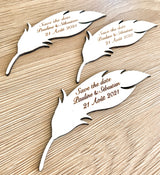 Magnet "save the date" plume