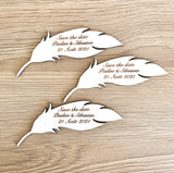 Magnet "save the date" plume