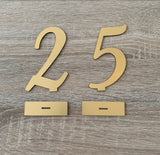 Lot numéro de table plexi