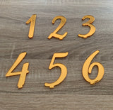 Lot numéro de table plexi