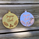 Boule de noël plexiglas