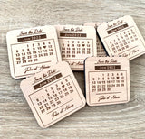 Magnet Save the date calendrier
