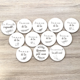 Cartes Grossesse " 1 à 9 mois"