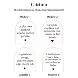 Carte citation "Instants Plaisirs X Lovely Creation "