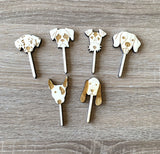 6 pics à gâteau "chien"