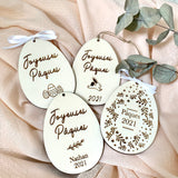 Oeuf "Joyeuses Pâques"