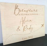 Panneau de bienvenue "voyage"