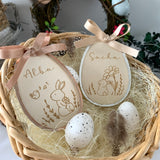 Oeuf de Pâques bois + plexi