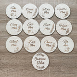 Cartes Étapes « ma première année » 1 à 12 mois