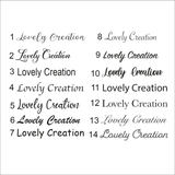 Disque « nom de table » au choix