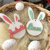 Lapin prénom en plexi