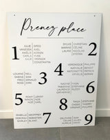 Plan de table "soft chic"