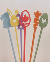 Lot de 6 touillettes Pâques