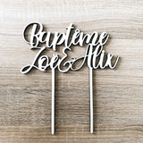 Cake Topper Baptême