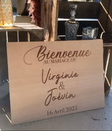 Panneau bienvenue "modern"