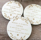 Faire part naissance "eucalyptus"