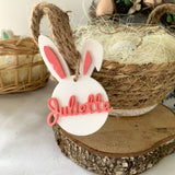 Lapin prénom en plexi