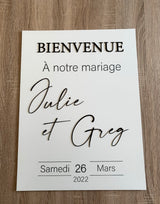 Panneau de bienvenue "amalia"