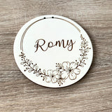 Pancarte ronde prénom